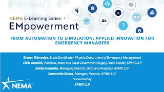 From automation to simulation: applied innovation for emergency managers