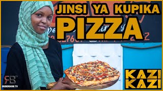 KAZI KAZI: JINSI YA KUPIKA PIZZA YA NYAMA YA NG'OMBE NA DADA ZAINABU KUTOKA MR PIZZA TZ