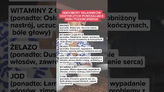 Objawy niedoboru witamin i minerałów - Jak rozpoznać? #shorts