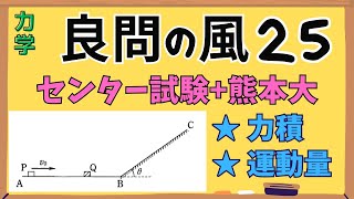 【高校物理】『良問の風』解説25〈力学〉運動量保存則