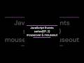 JavaScript events series(EP. 2) mouseover & mouseout #coding #javascript #js