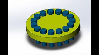 Circular Pattern Component option in Solid Works Assembling