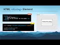 HTML dialog