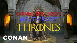 Carmine Denunzio's Melt-Proof Thrones | CONAN on TBS