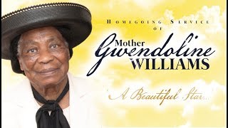 Homegoing Service of Mother Gwendoline Williams