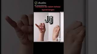 membaca ejaan abc dalam bahasa isyarat tangan