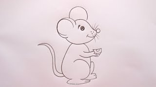 how to draw rat drawing easy step by step@DrawingTalent