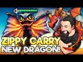 Zippy Carry - New Set 7.5 Dragon!! | TFT Uncharted Realms | Teamfight Tactics