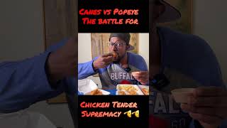 Popeyes vs Canes for chicken tender supremacy #onthemovewithlos #godisgood #canes #popeyes #eating