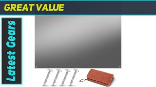 LOSTRONAUT Stainless Steel Backsplash Range Hood Wall Shield For Kitchen - 24 x 30 Inch