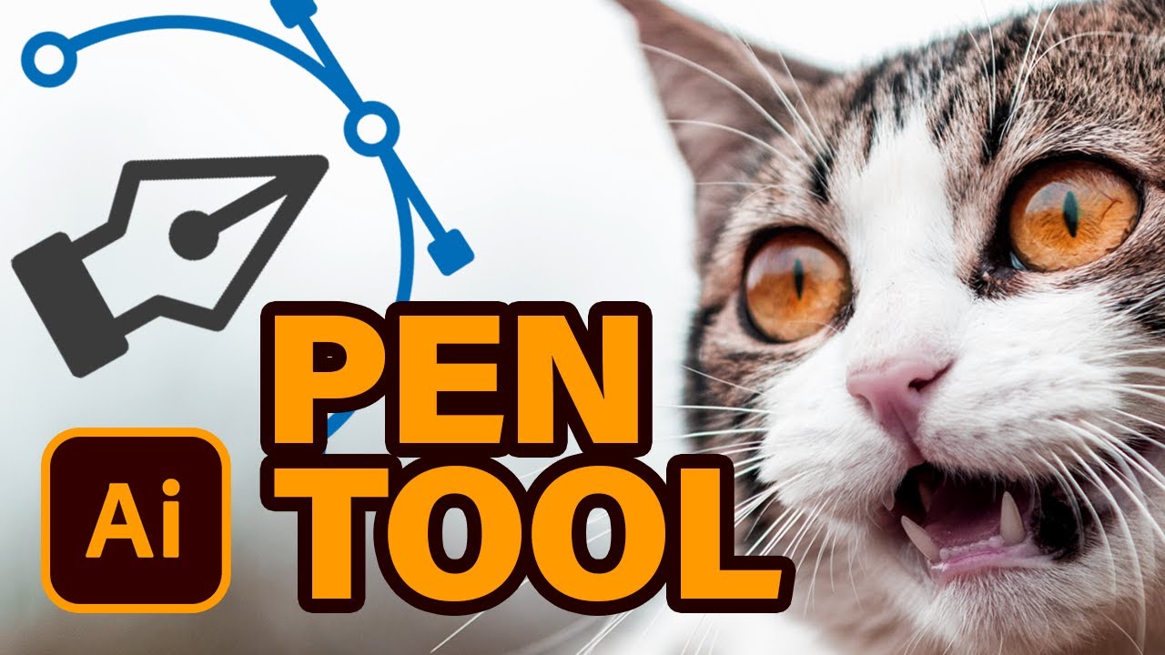 Pen Tool Illustrator Tutorial Youtube