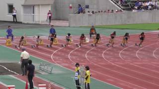 20160828群馬県夏季強化記録会女子100m3組