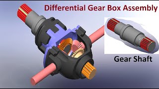 SOLIDWORKS Automobile System Design  | Differential Gear Box | Part 4 |  Model Gear Shaft