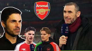 Arsenal Dinamo Zagreb 3-0 Mikel Arteta Crazy Reaction \u0026 Rice \u0026 Odegaard Martin Keown Analysis