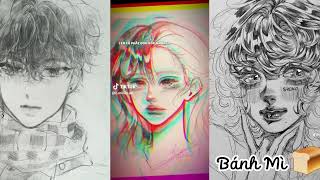 Tổng hợp tiktok vẽ tranh của các đại thần cực cuốn ♥️😍 #art #trending #drawing #xuhuong