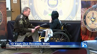 Tippecanoe County Sheriff's Department makes local boy's wish come true