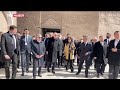 cumhurbaşkanı erdoğan için kadim türk şehrinde coşkulu karşılama