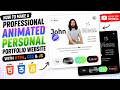 How to Make a Portfolio Website | Portfolio Website using HTML CSS & JavaScript