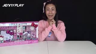 Jenny play !헬로키티메이크업 세트에요!화장품 장난감놀이~ hello kitty cosmetic play !!