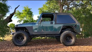 Jeep Wrangler Unlimited LJ TJ Rusty Frame Coil Relocation Bumpers Motor Mounts Body Lift Project LJ