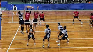 【JOC中学選抜バレー2024】１回戦　北海道選抜 vs 山梨選抜 第２セット＜男子バレーボール＞