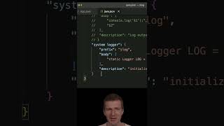 Creating Autocompletion Snippet for System.Logger in VSCode #java #shorts  #vscode