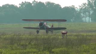 Stearman, N450JW departing KHWY on 7/17/10 at 1920