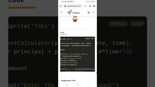 Loan Interest Calculator Activity in python