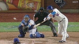 LAD@NYM: Lagares gives Mets the lead with a single