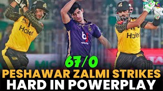 Peshawar Zalmi Strikes Hard In PP | Peshawar Zalmi vs Quetta Gladiators | Match25 | HBL PSL 8 | MI2A