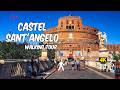 Rome 🇮🇹 Castel Sant'Angelo Walking Tour Guide 4K - Captions & Music