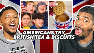 AMERICANS REACT To Highschoolers try British Tea and Biscuits for the first time!