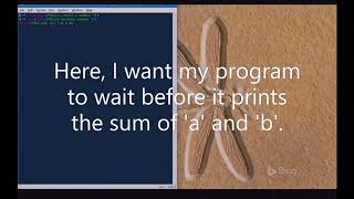 How to make python wait.