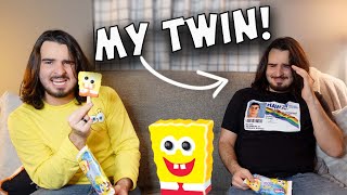 Opening Spongebob Popsicles With My Twin!