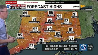 Technical Discussion: Another First Alert Weather Day for heat, humidity, storms