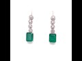 emerald diamond earring 18 kt 5.87 tcw certified $7 975 017912