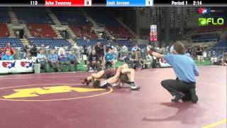 Junior 113 - John Twomey (New York) vs. Josh Jensen (Utah)