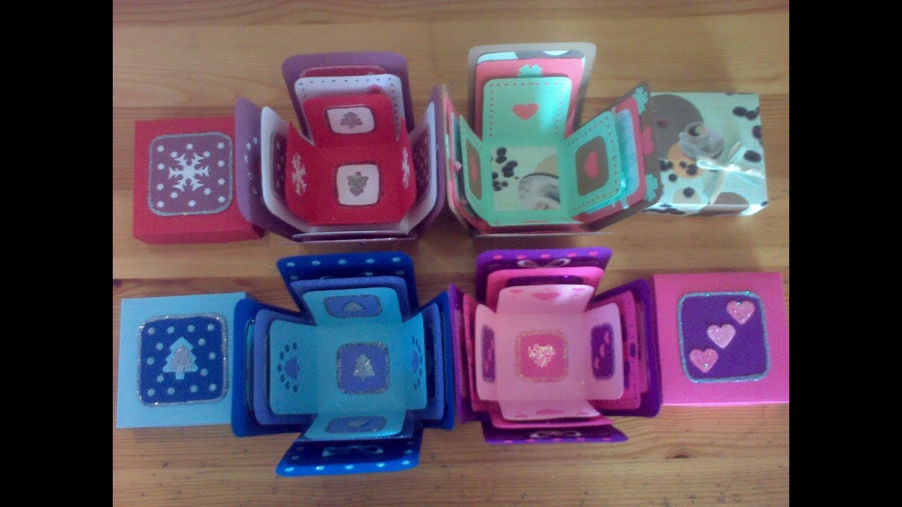 Exploding Surprise Gift Box Tutorial Youtube