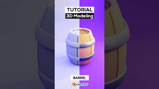 short tutorial - 3d modeling barrel in blender