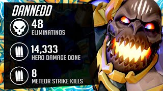 DANNEDD SICK DOOMFIST ONE TRICK - 48 ELIMS! POTG! [ OVERWATCH SEASON 2 TOP 500 ]