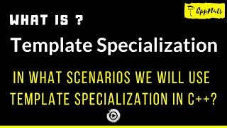 Template Specialization In C++