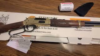 Henry  .45-70 Brass Lever Action unboxing