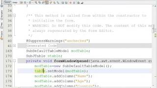 JAVA #30 SH6 how to Customize JTable by add Components and Resize Column