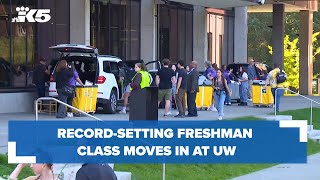 Record-setting freshman class moves in at UW campus