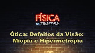 Ótica: Defeitos da Visão: Miopia e Hipermetropia