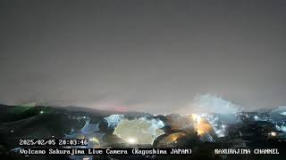 【絶景LIVE（雪景色)】桜島ライブカメラ（噴火・雲海・朝焼け・星空） live camera  volcano-Sakurajima ,Kagoshima,Japan