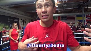 GENNADY GOLOVKIN ASKS ABEL SANCHEZ \