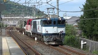 [4K]8865レ@島本(20200701) Distribution Freight Train #8865