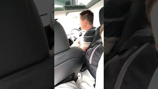 Dad being dad - Funny burp in car