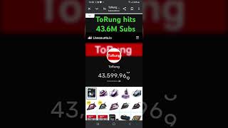 ToRung hits 43.6M Subs #shorts @ToRung